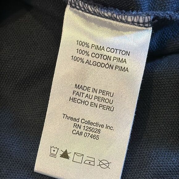 Psycho Bunny Boys Navy Logo Short-sleeve Collared Shirt - Size L (14/16) - Picture 5 of 6